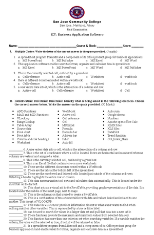 Syllabus understanding the self - Understanding the Self Date Last ...
