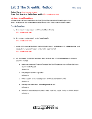 CHEM101L Lab 4 - Final Laboratory worksheet for designated section ...