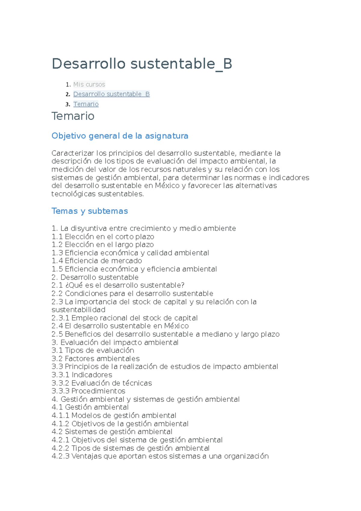 Temario - Desarrollo Sustentable_B Mis Cursos Desarrollo Sustentable_B ...