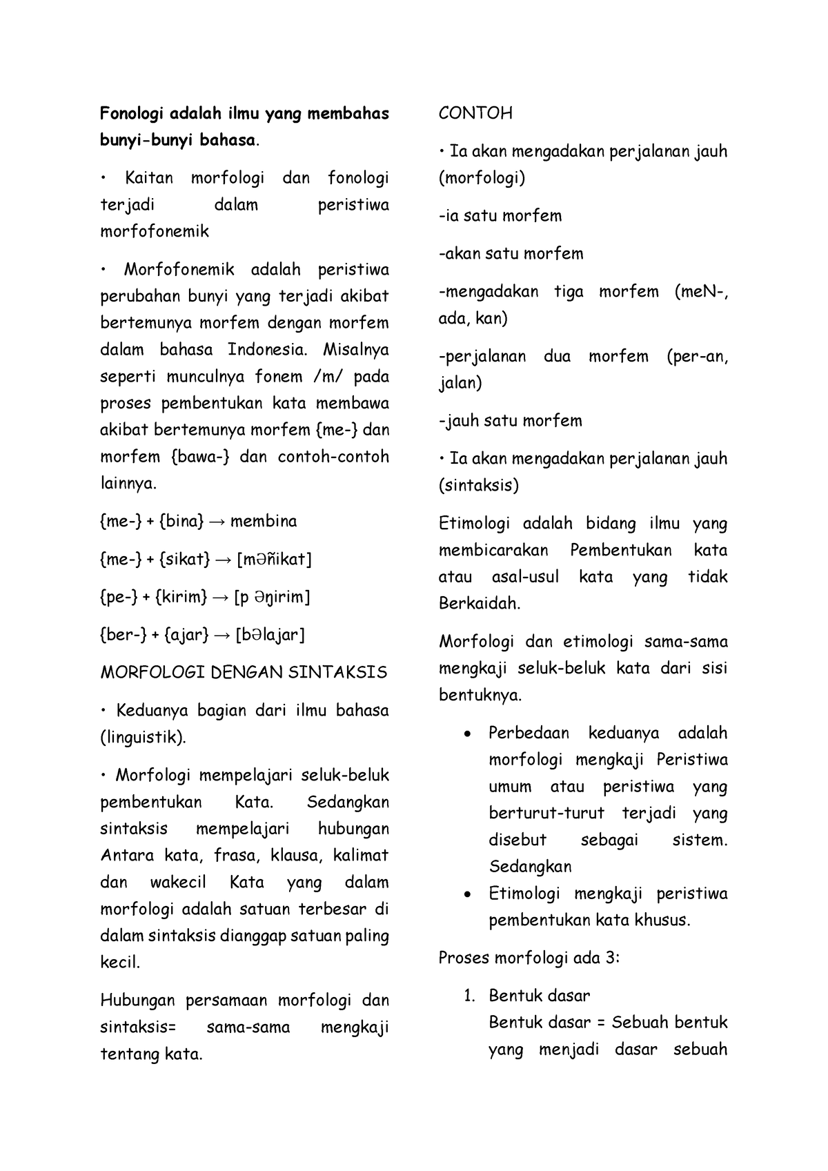 Morfologi - Tugas Individu - Fonologi Adalah Ilmu Yang Membahas Bunyi ...