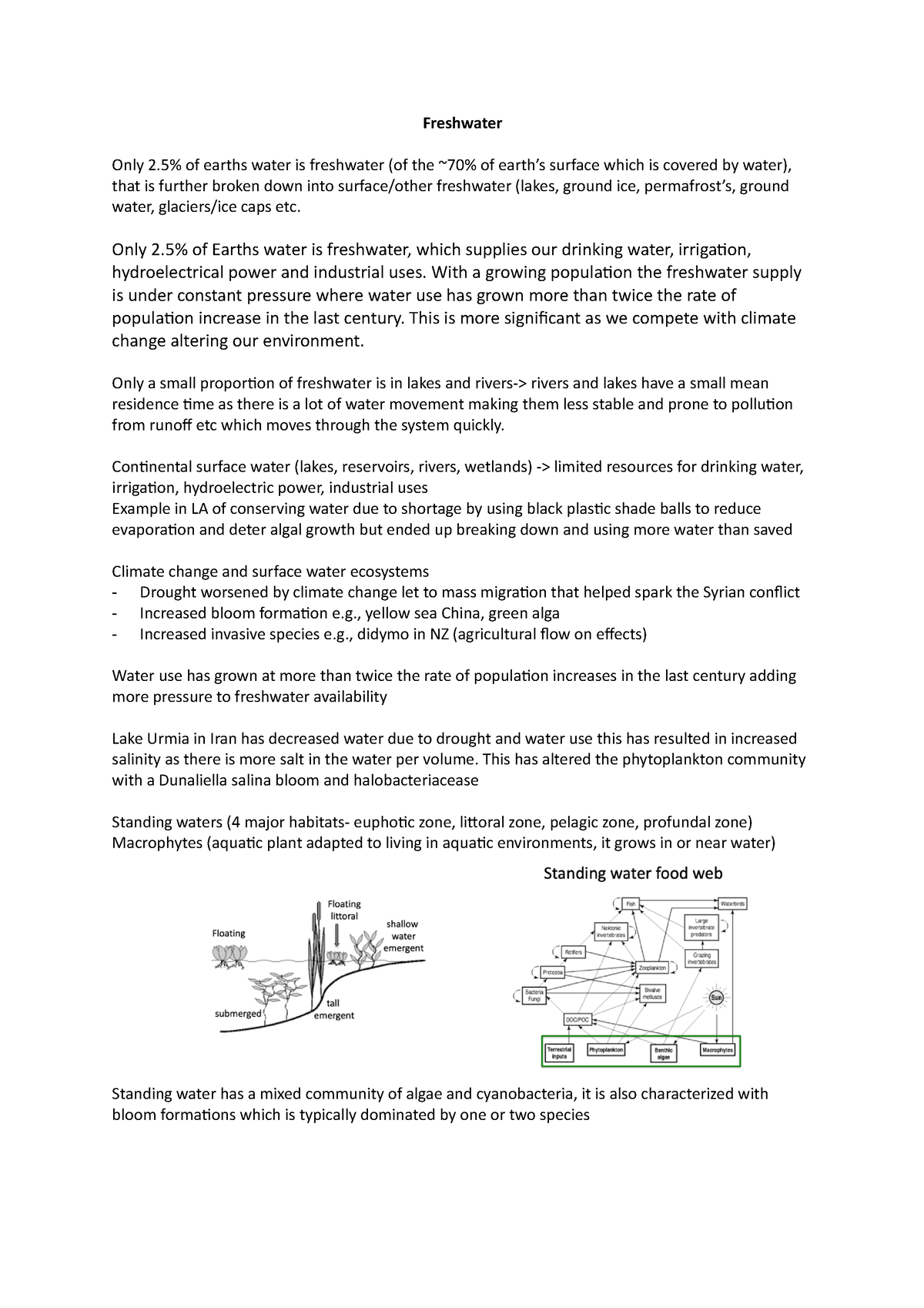 botany-summary-sheet-freshwater-only-2-of-earths-water-is-freshwater