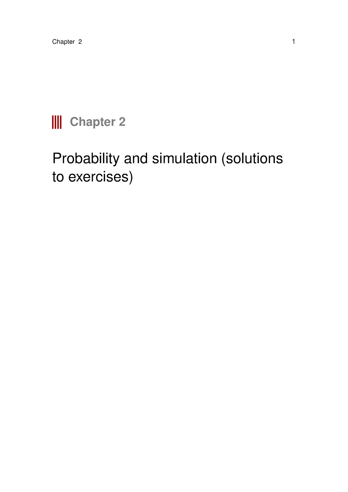 Solutions-chapter 2 - Løsninger Til Opgaver - Chapter 2 1 Chapter 2 ...