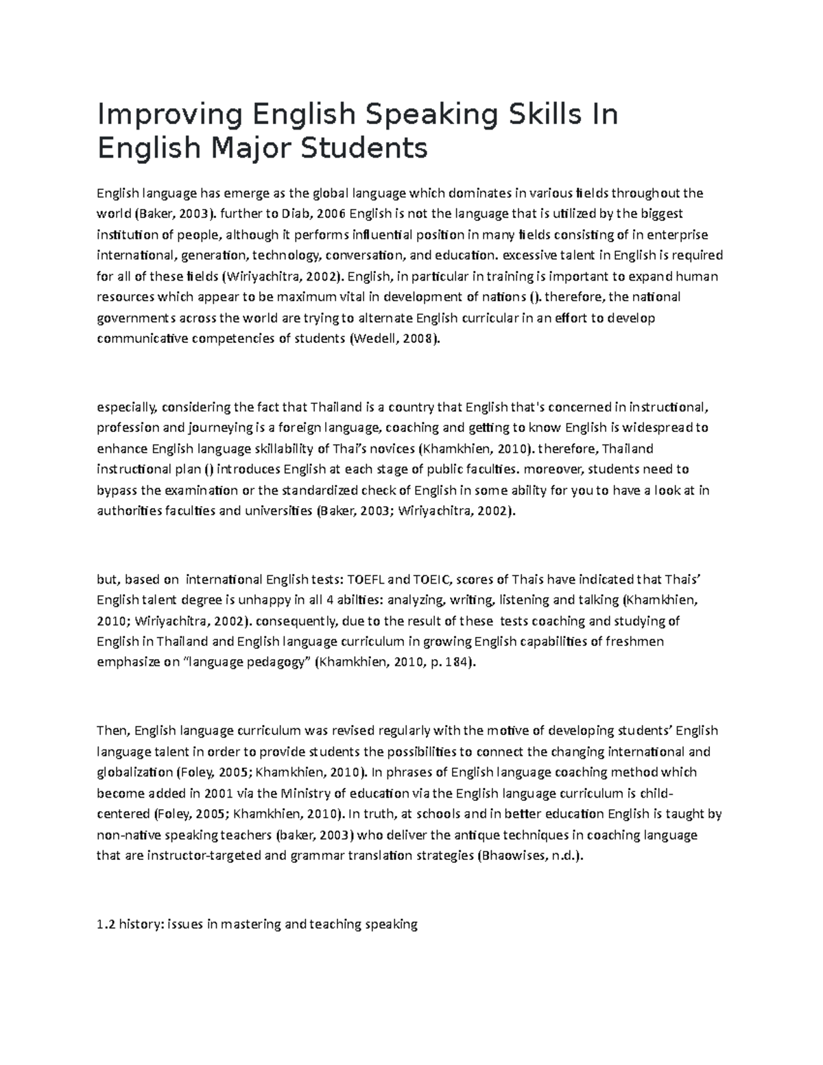 Improving English Speaking Skills In English Major Students - Improving ...