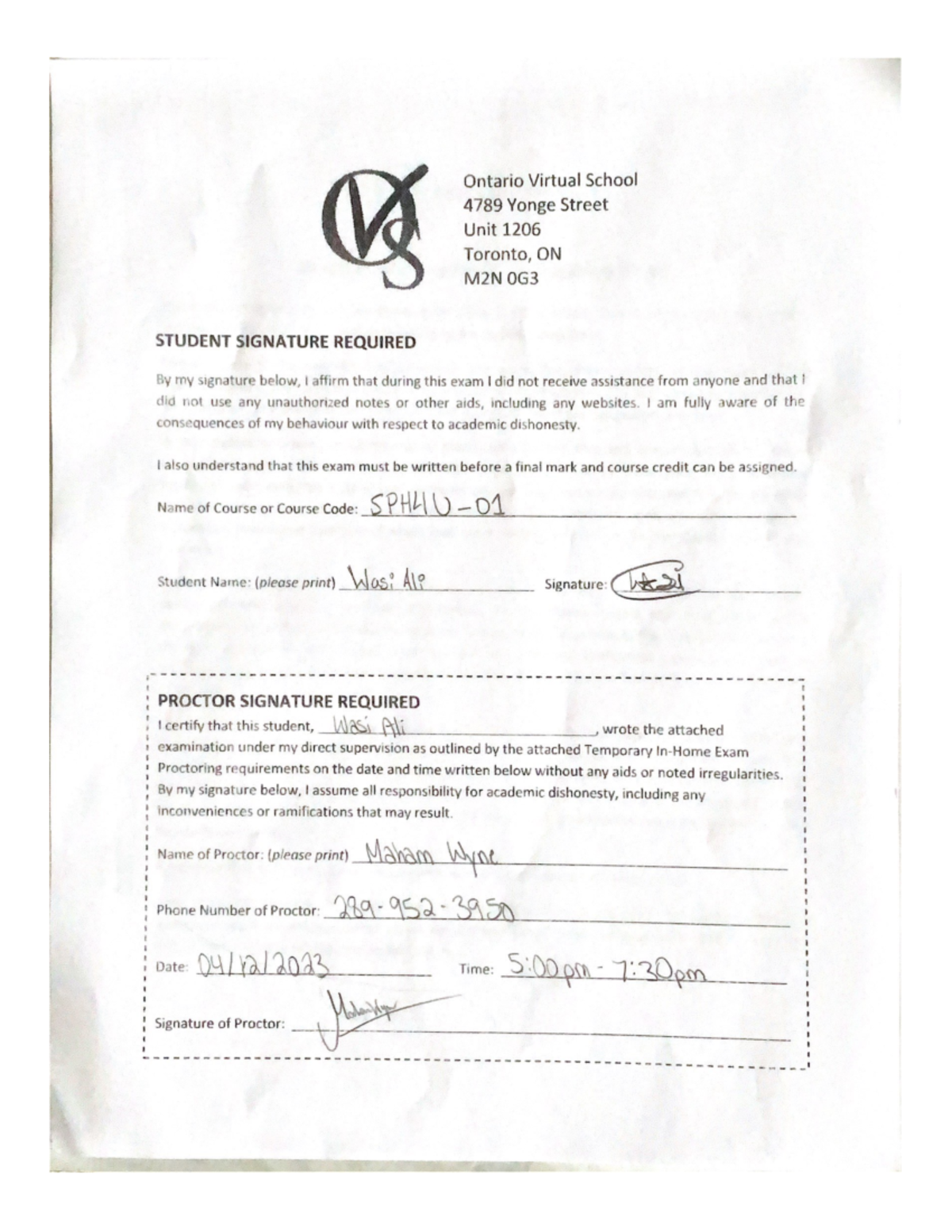 Ontario Virtual School Final Exam - Studocu