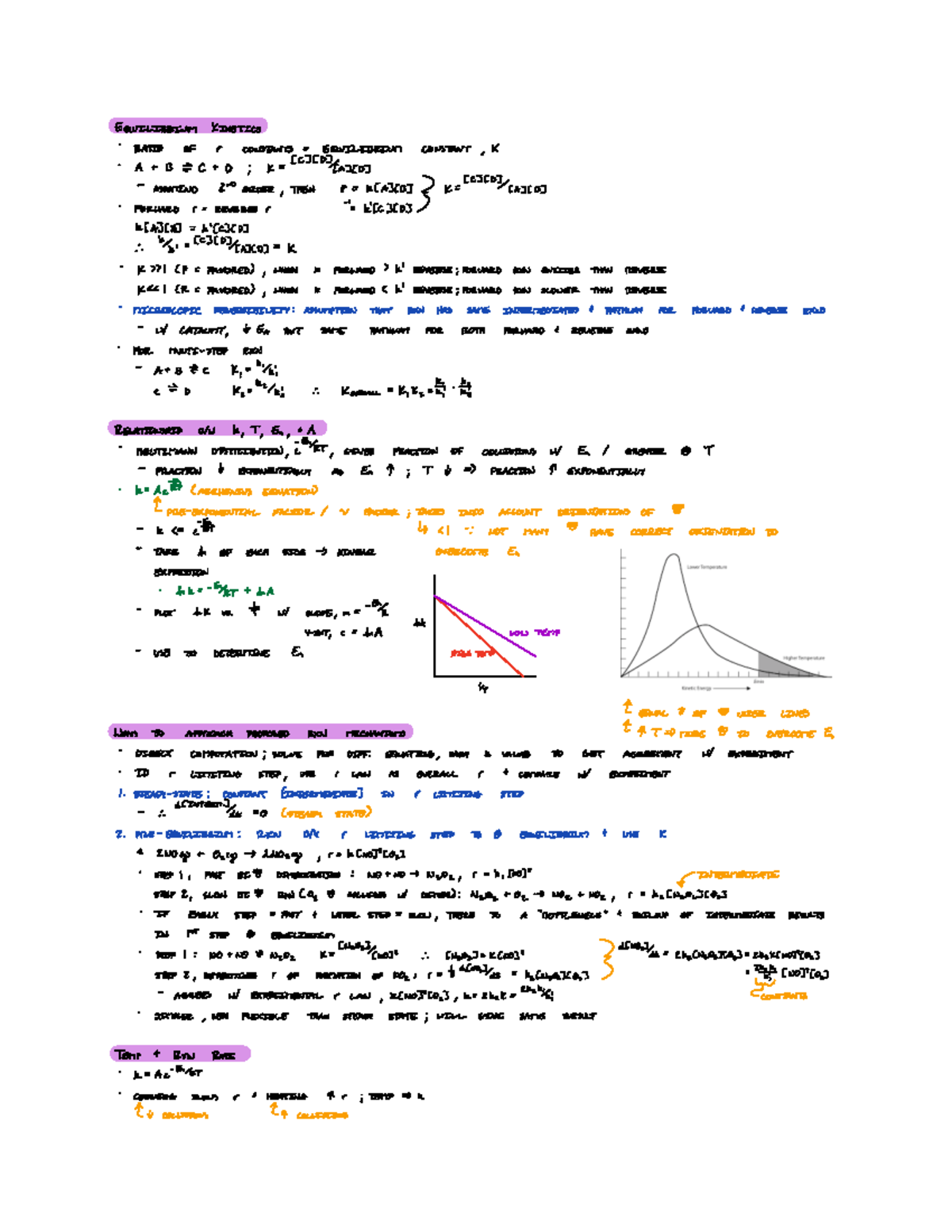 CHEM14B Week 10 - Lecture Notes - Lavelle - EQUILIBRIUMkinetics ...