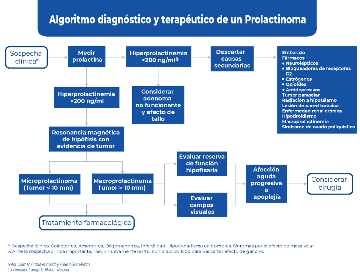 06 algoritmo hipofisis Prolactiloma Sospecha clÌnica* Medir