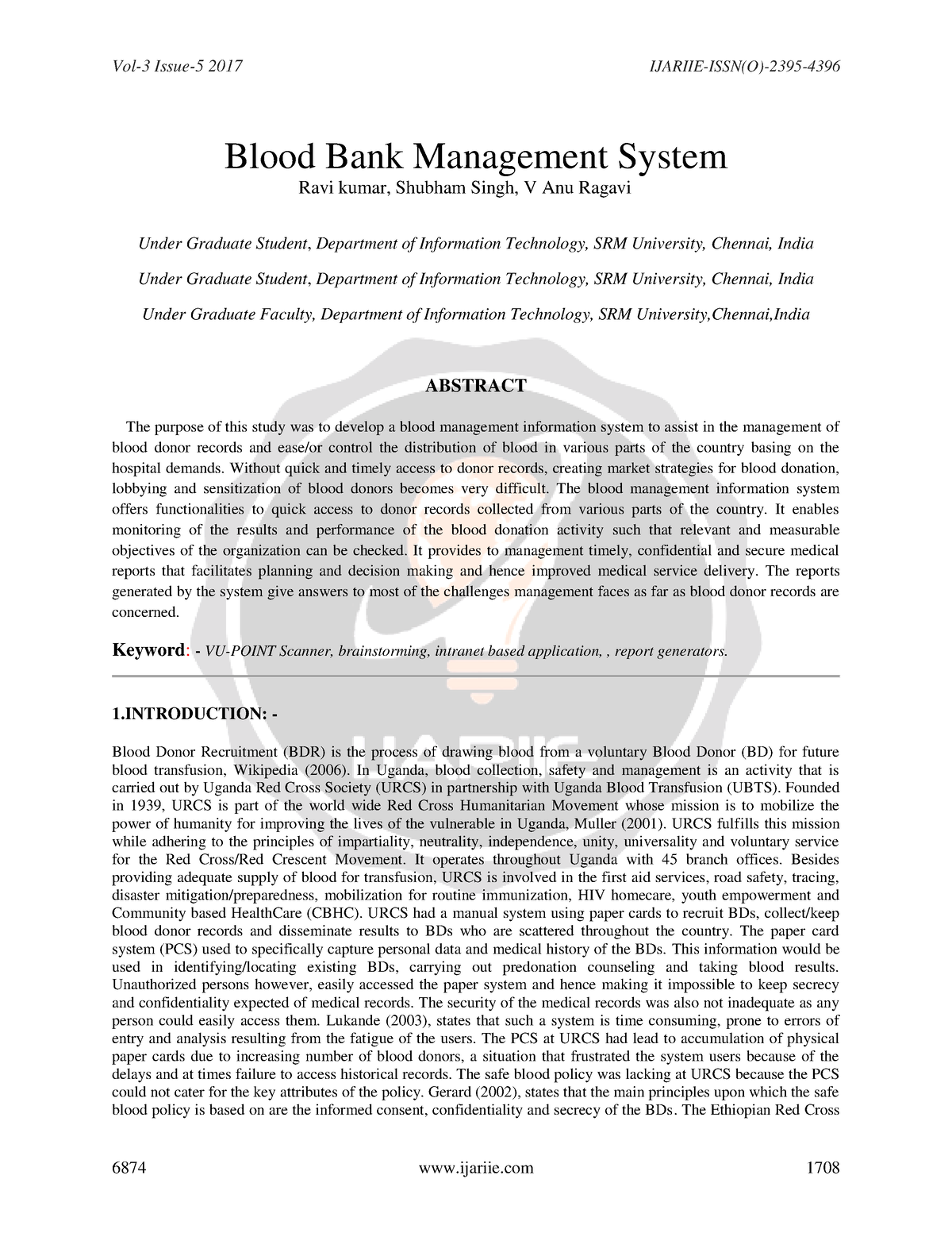 blood bank management system case study