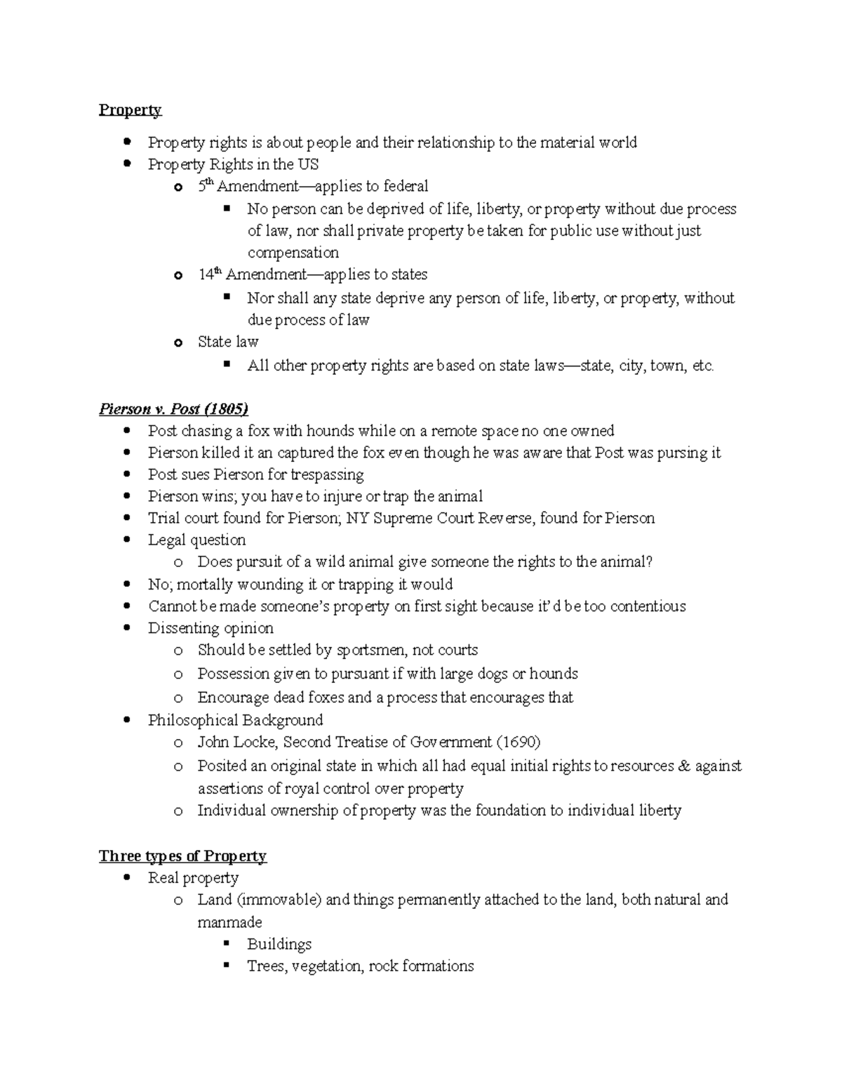 Notes 6-4 - Property Property rights is about people and their ...