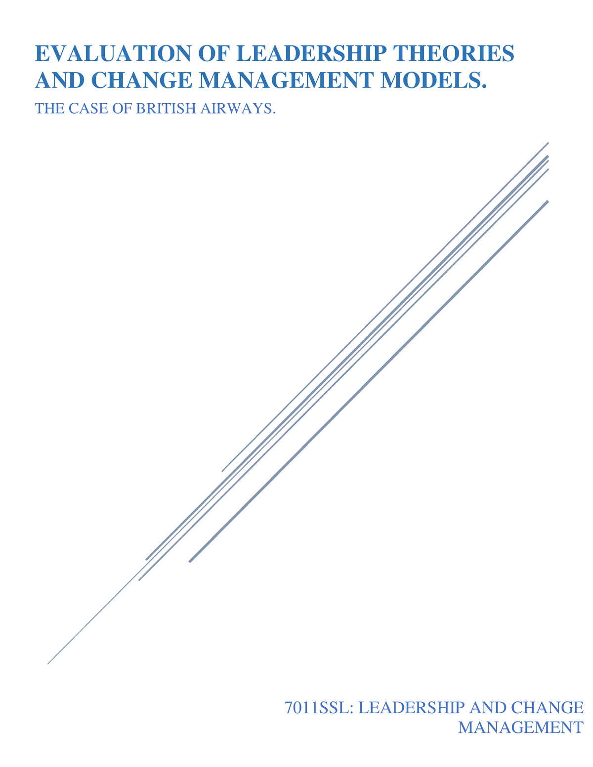 british airways change management case study pdf