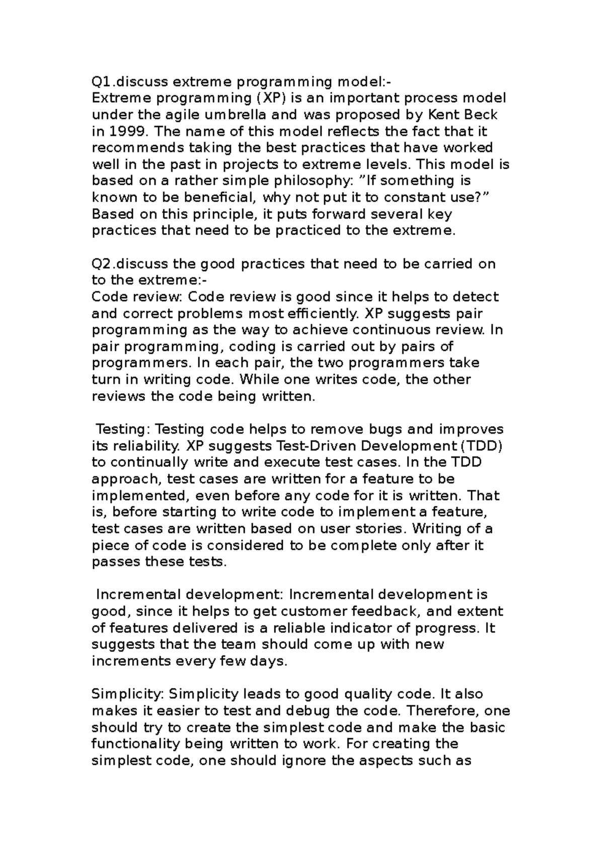 Se2 - SDLC model(extreme programming model) in software engineering ...