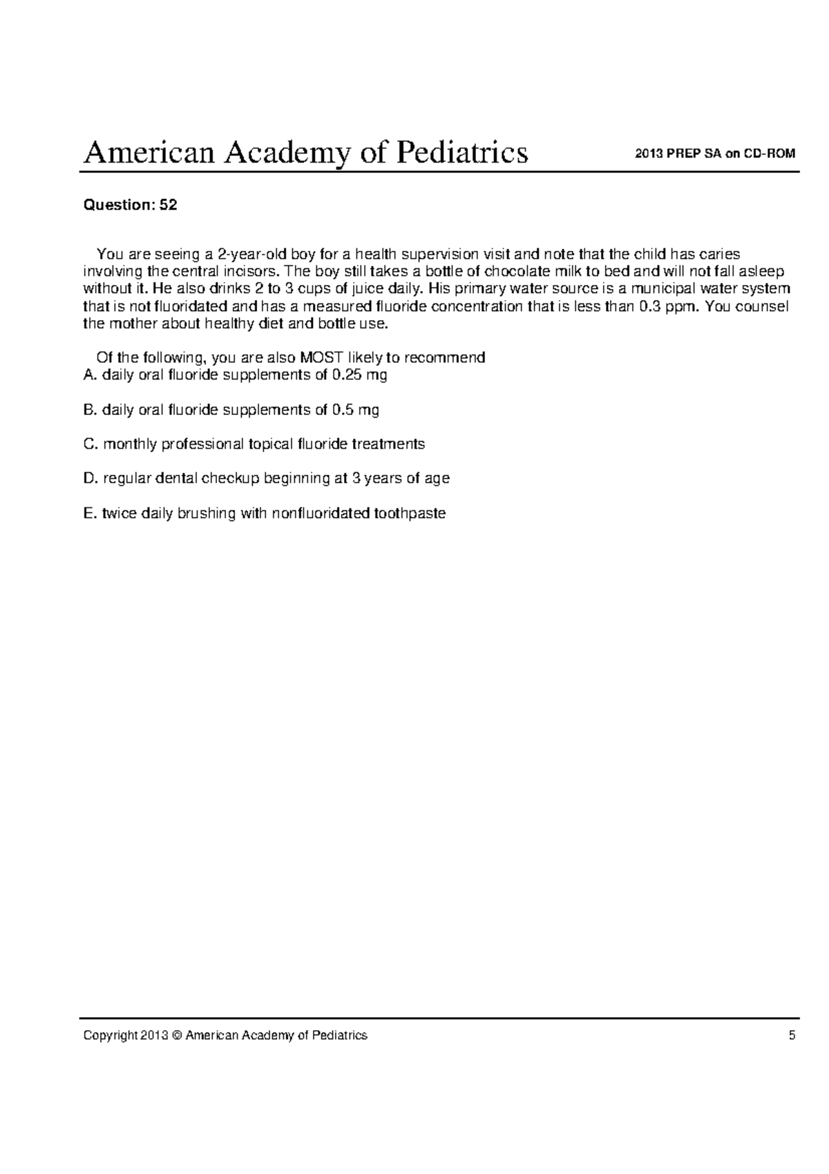 clinical-medicine-5-question-52-you-are-seeing-a-2-year-old-boy-for