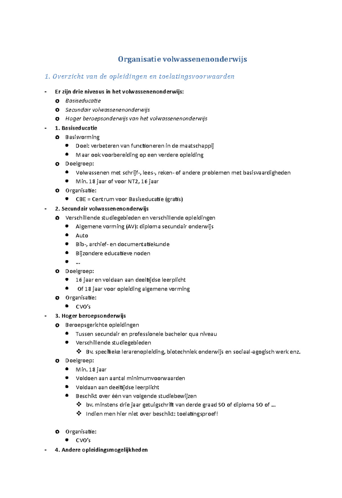 Samenvatting Tekst 1 Syllabus Leeromgevingen Voor Volwassenen UGent 