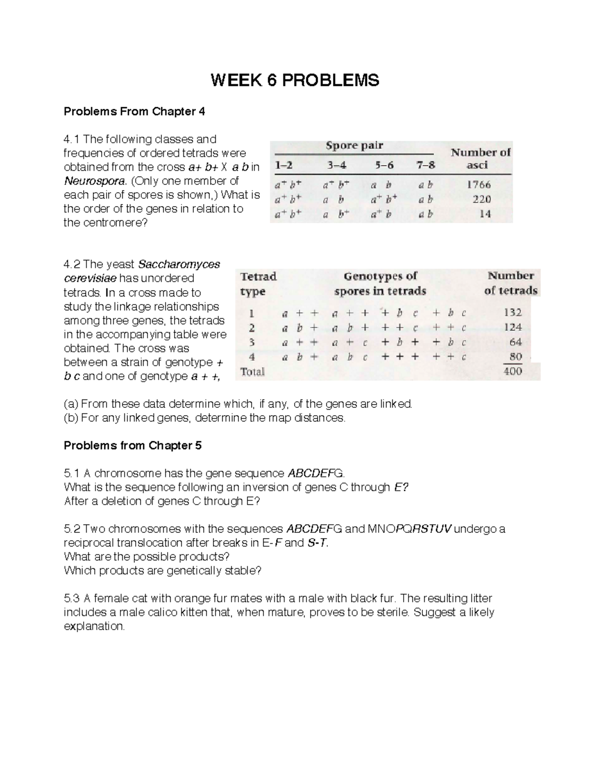 Week 6 Problems - WEEK 6 PROBLEMS Problems From Chapter 4 4 The ...