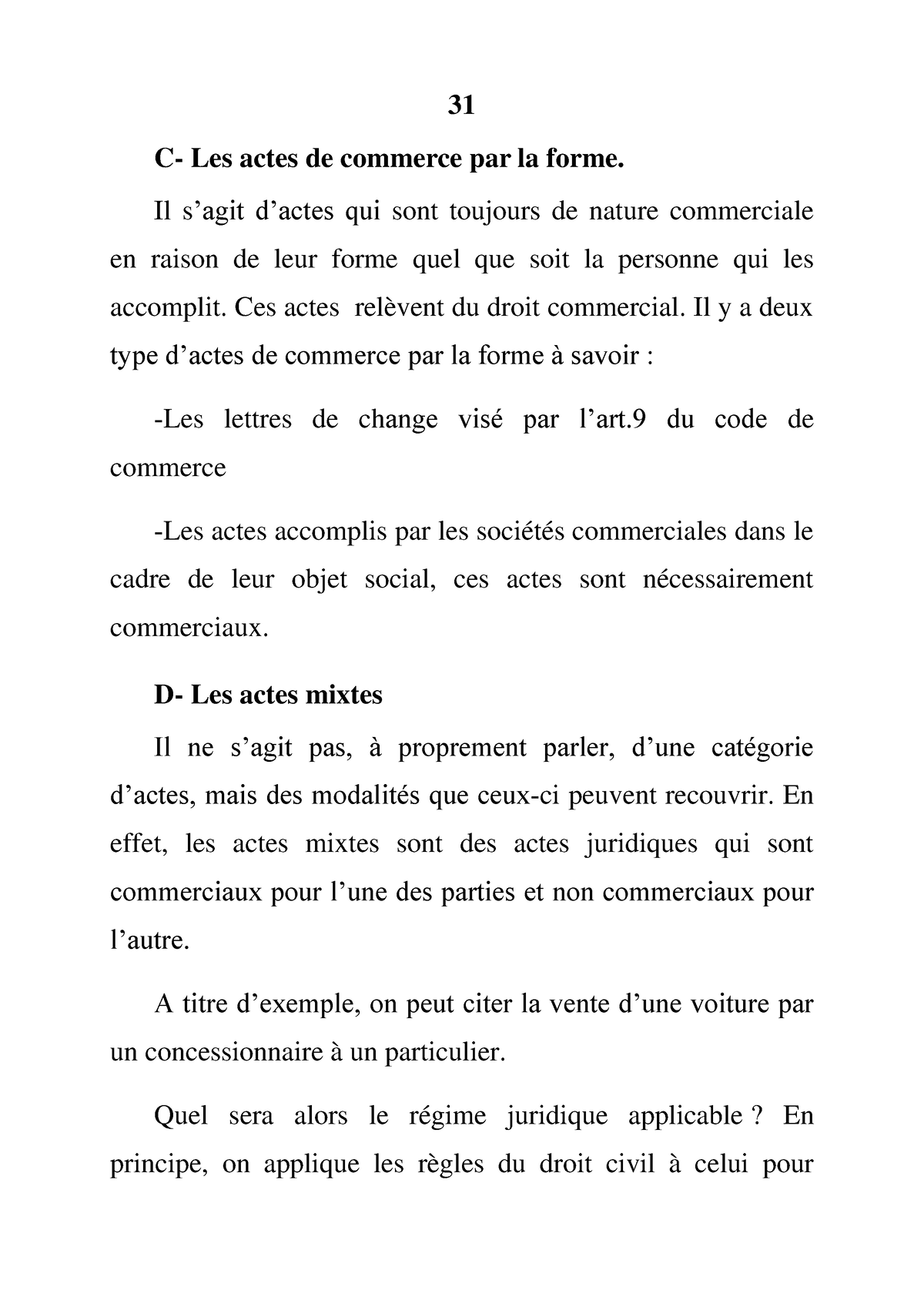 Droit Commercial Et Des Sociétés - C- Les Actes De Commerce Par La ...