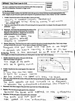Phys12 sm 04 5 - physics 12 notes and practice - Section 4. 5 : The Law ...