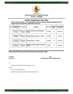 1sembpharm rs Question Theory Timetable B Pharm 20 08 2022