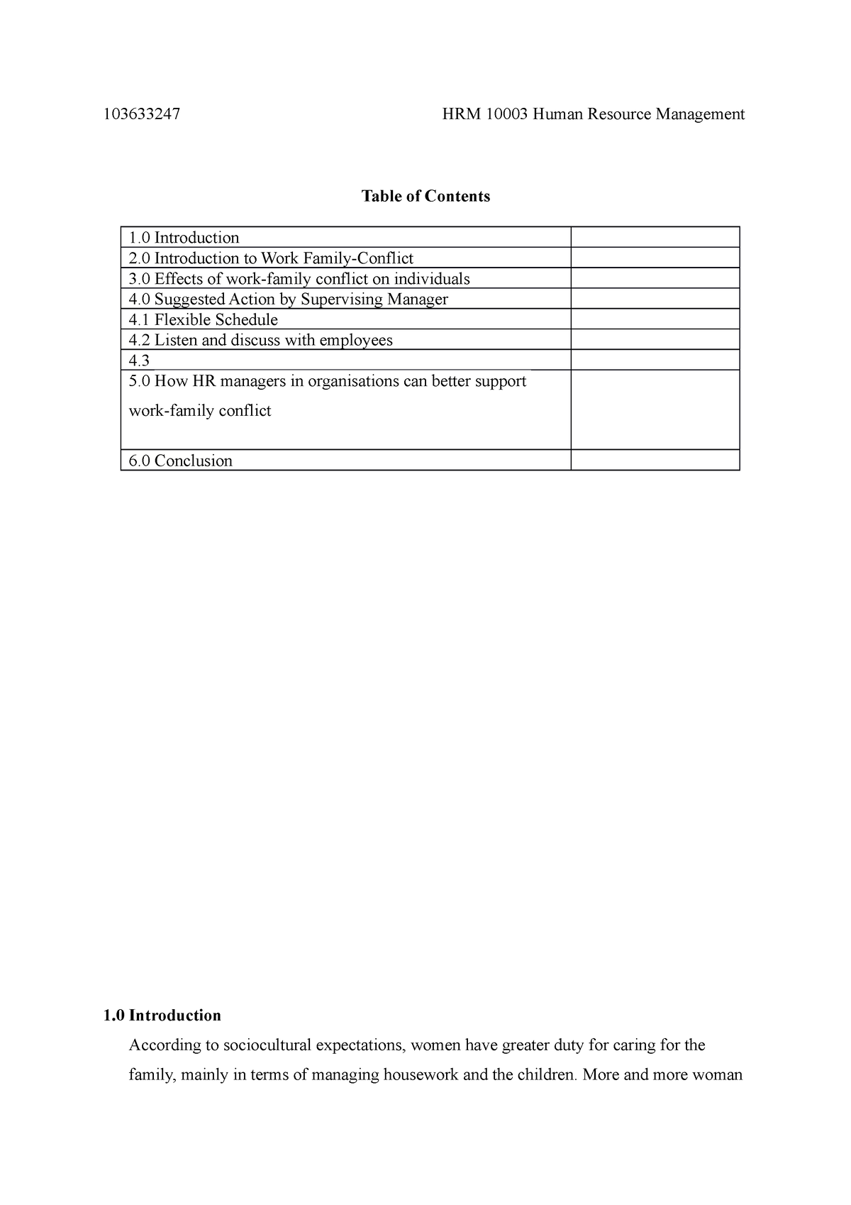 human resource management individual assignment