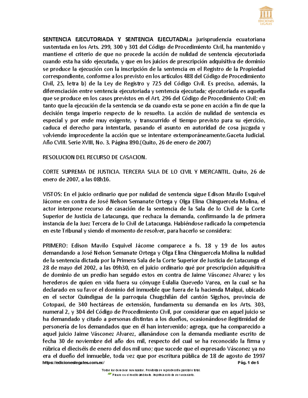 Sentencia Ejecutoriada Y Sentencia Ejecutada 202407041051254363