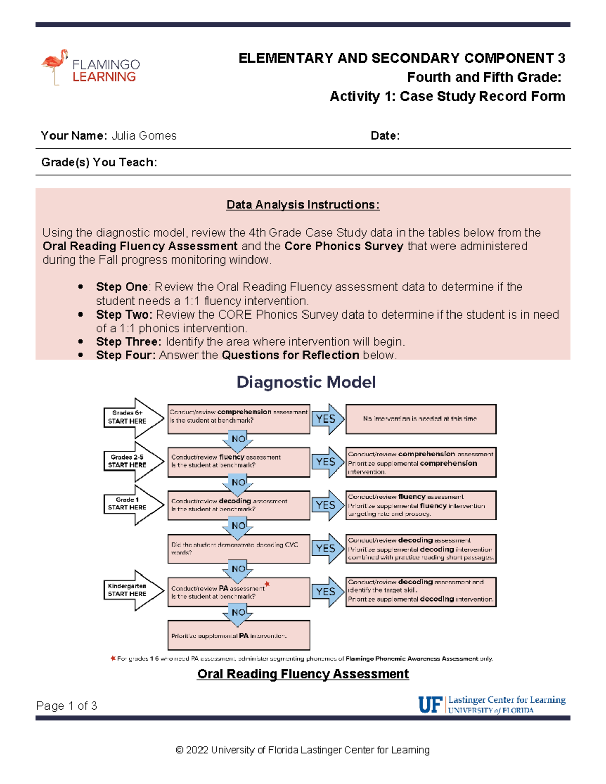 Micro Elem Sec Fourth Activity 1 Case Study Record Form - ELEMENTARY ...