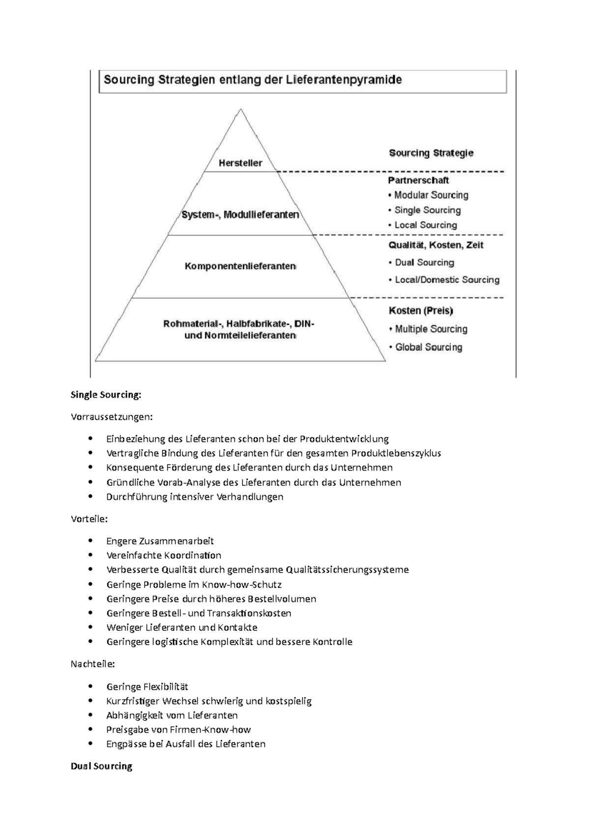 Lernzettel 2v4 Beschaffung Und Produktion - Beschaffungs- Und ...