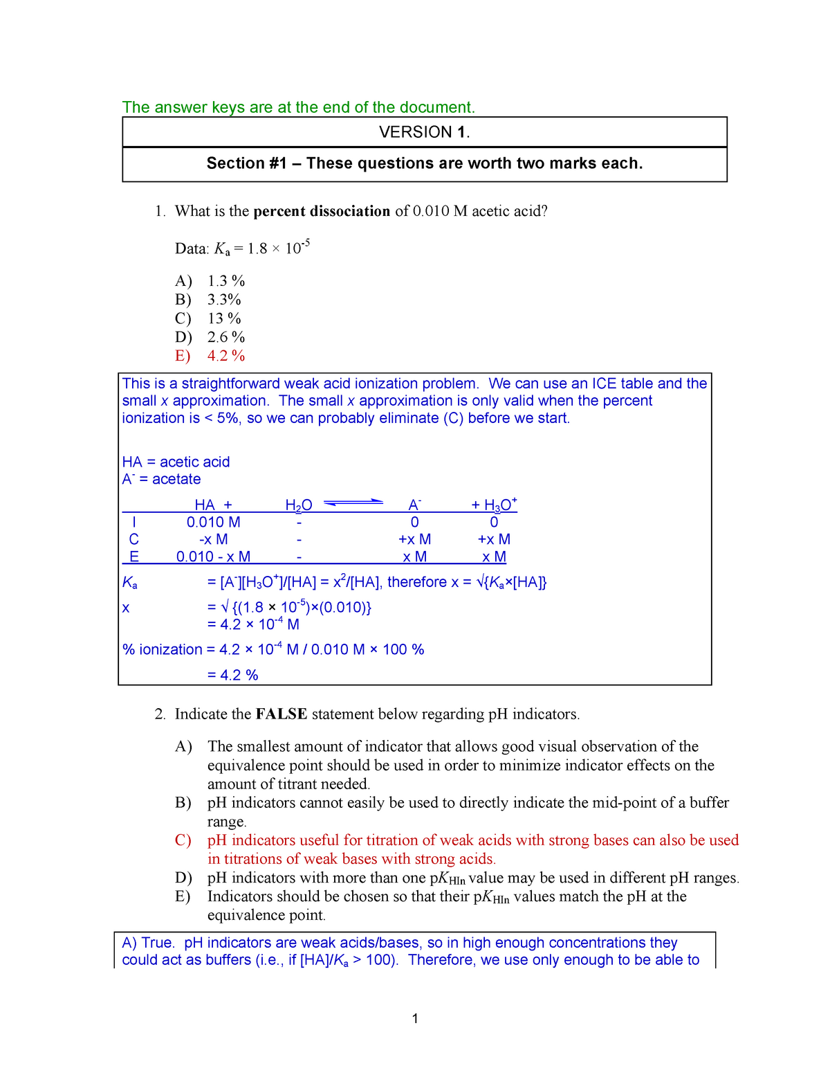 Exam 2011 Chem 1aa3 Introductory Chemistry Ii Studocu