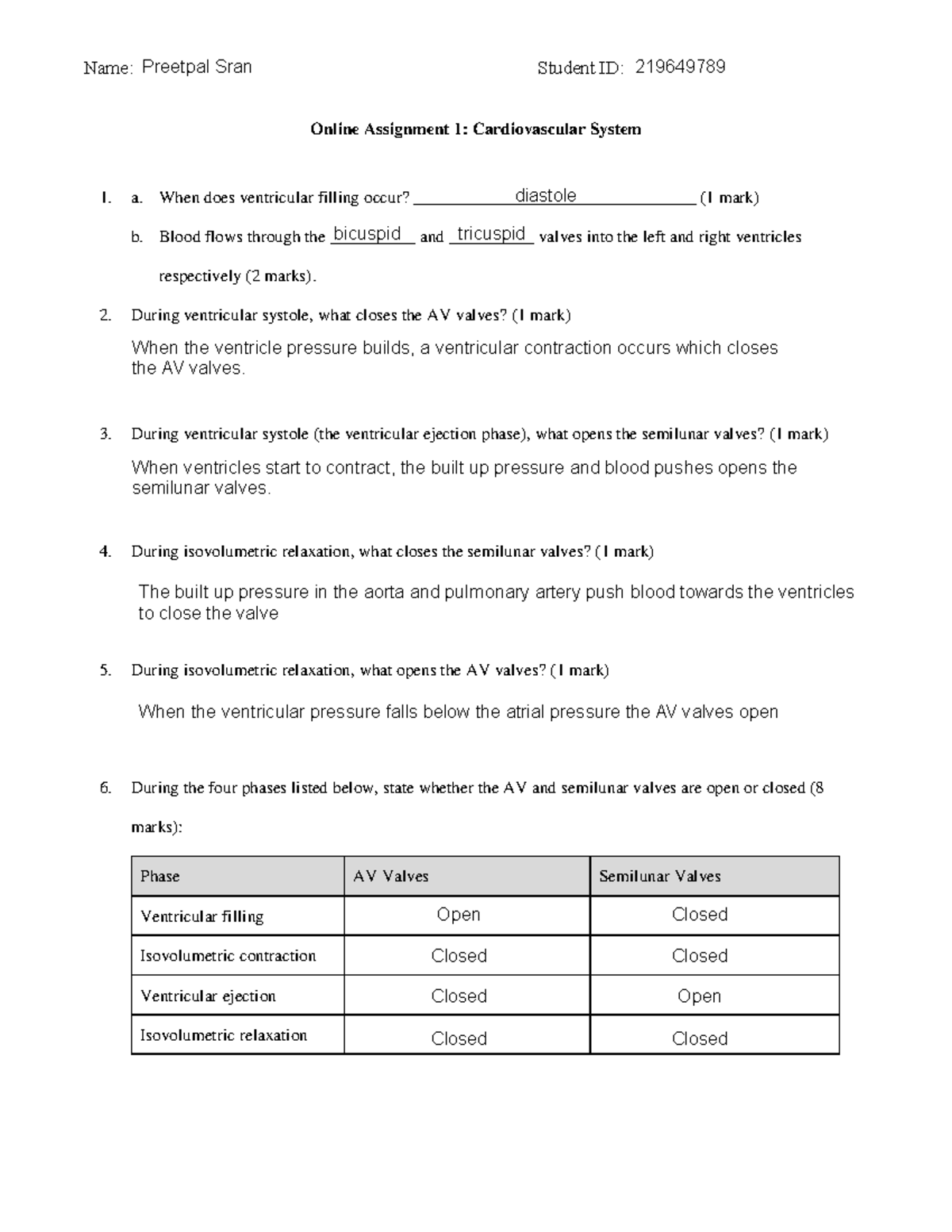 Assignment 1 - CV System-2 - Name: Student ID: Online Assignment 1 ...