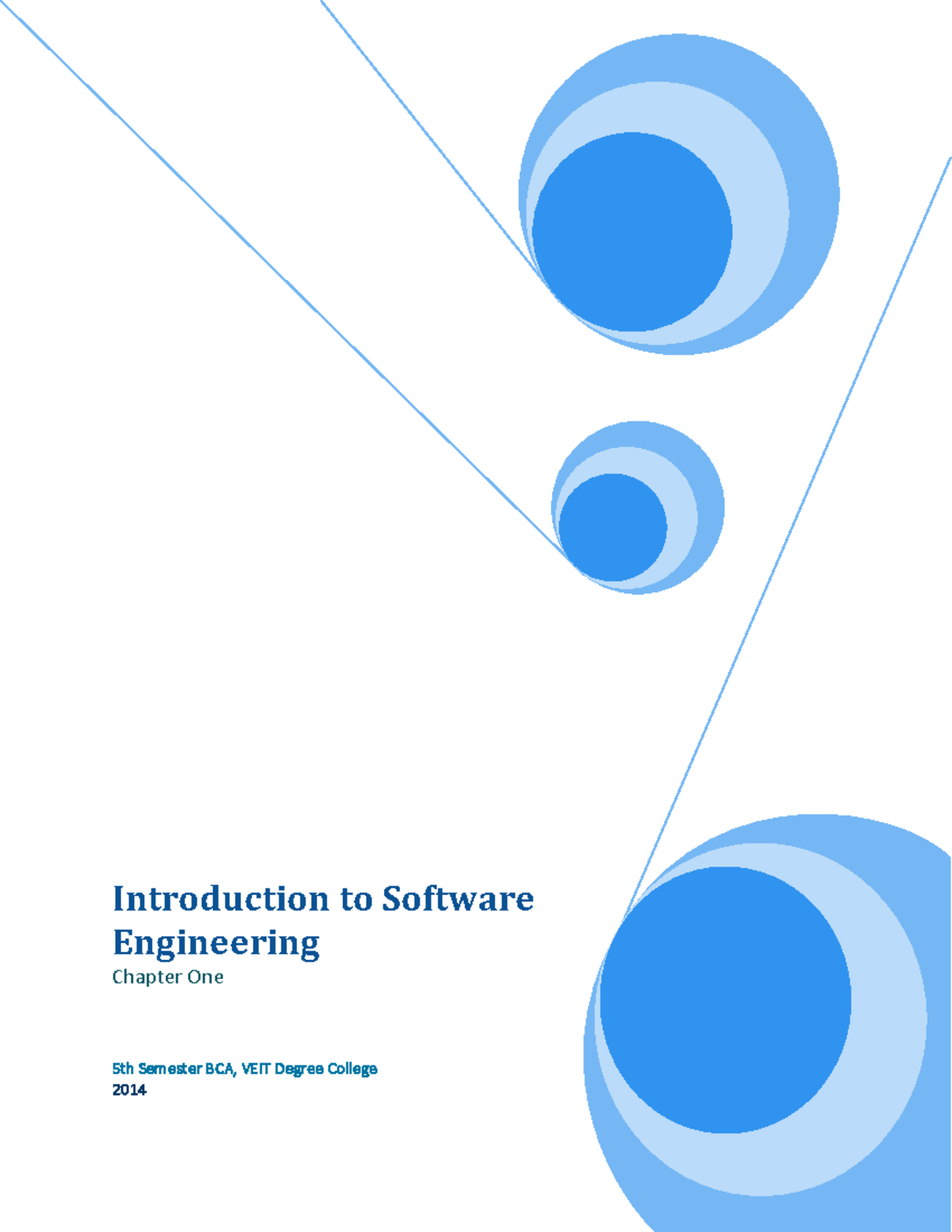 Chapter 1 - Lecture Notes 1 - Introduction To Software Engineering ...