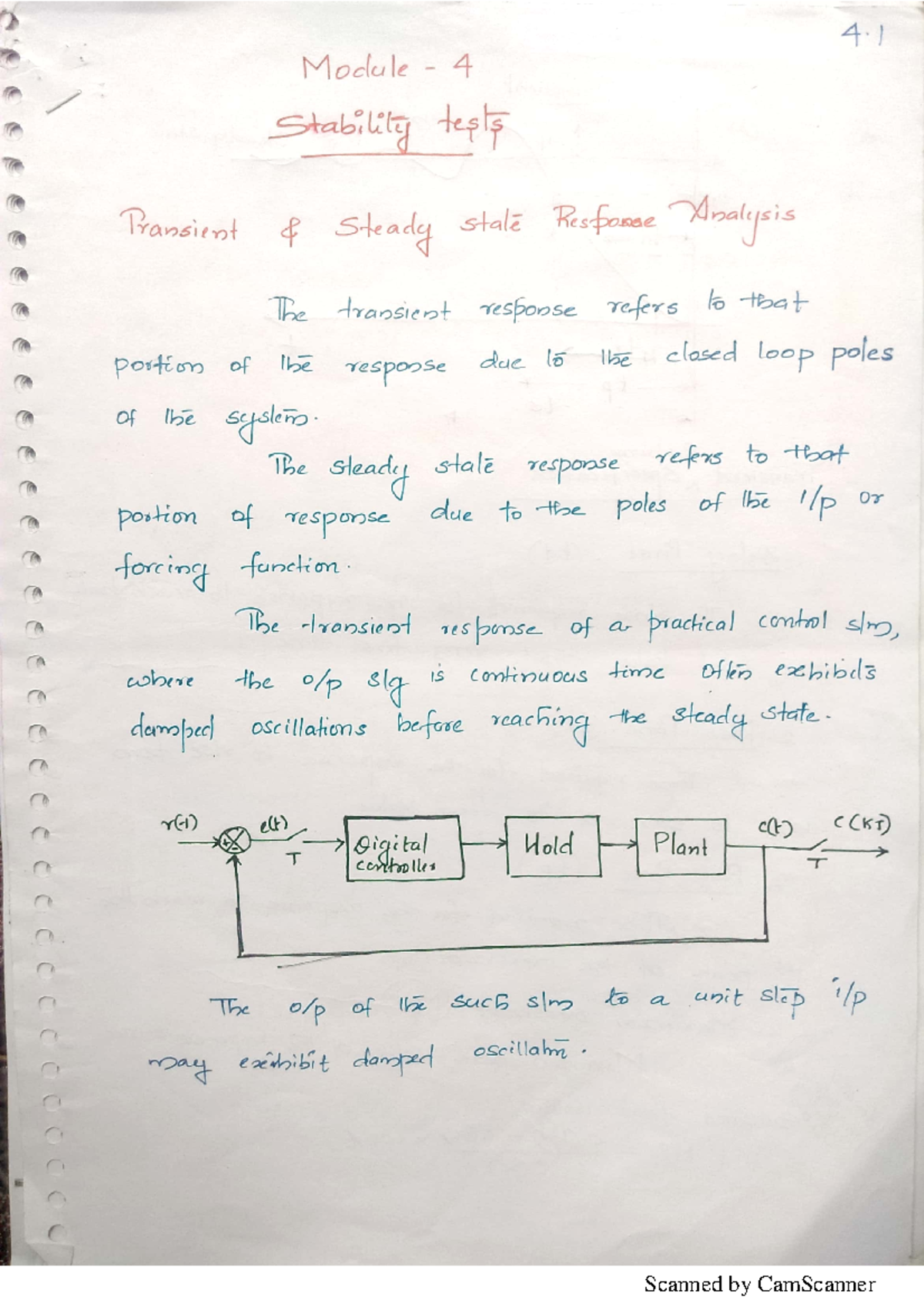 Digital control system notes ktu - Studocu