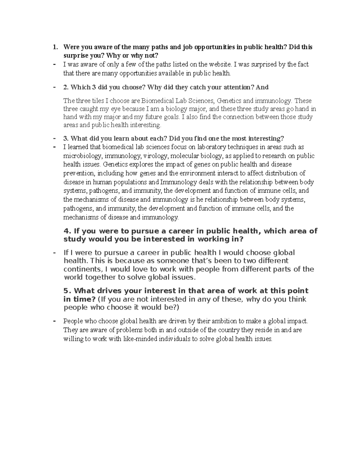 Careers in Public Health - 1. Were you aware of the many paths and job ...