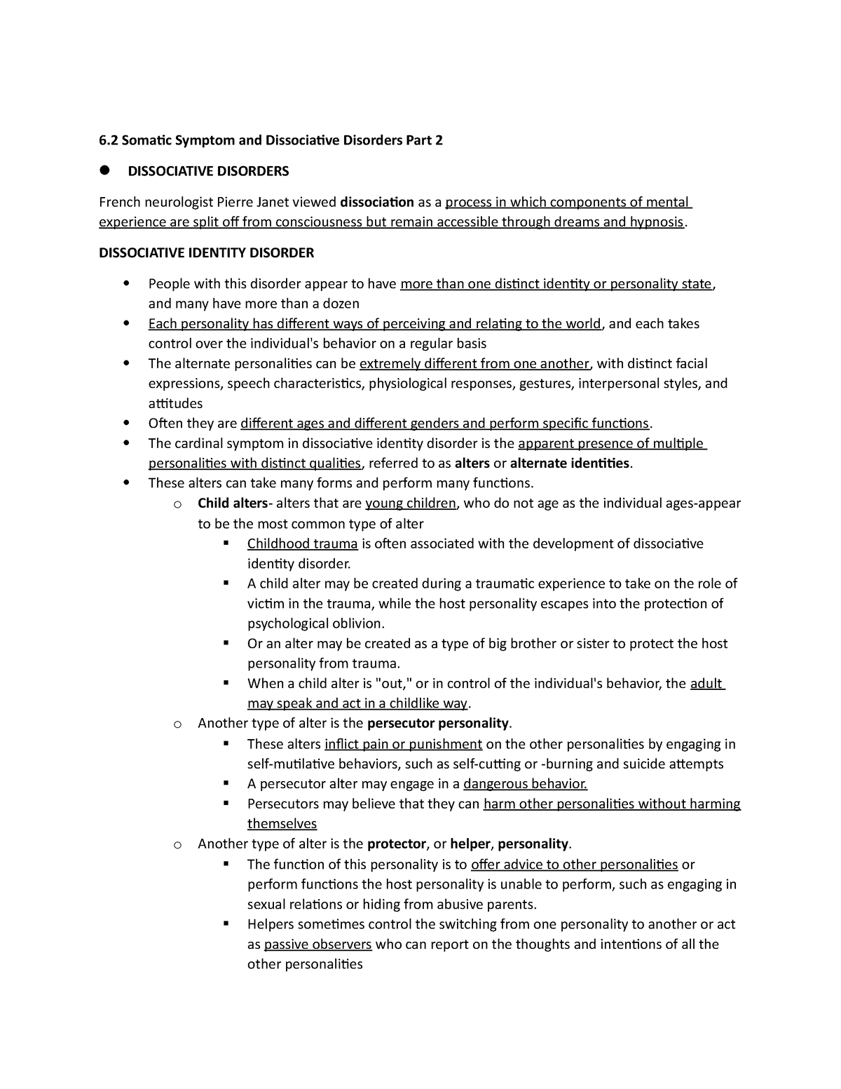 Dissociative-Disorders - 6 Somatic Symptom And Dissociative Disorders ...