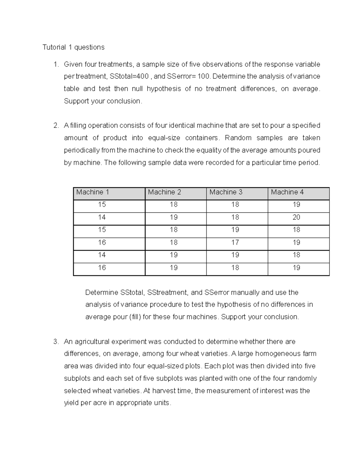SSTA 032 tutorial question 1 2024 practice material To be used by final ...