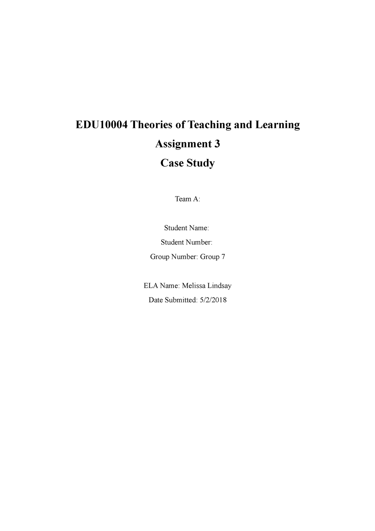 edu10004 assignment 3 case study