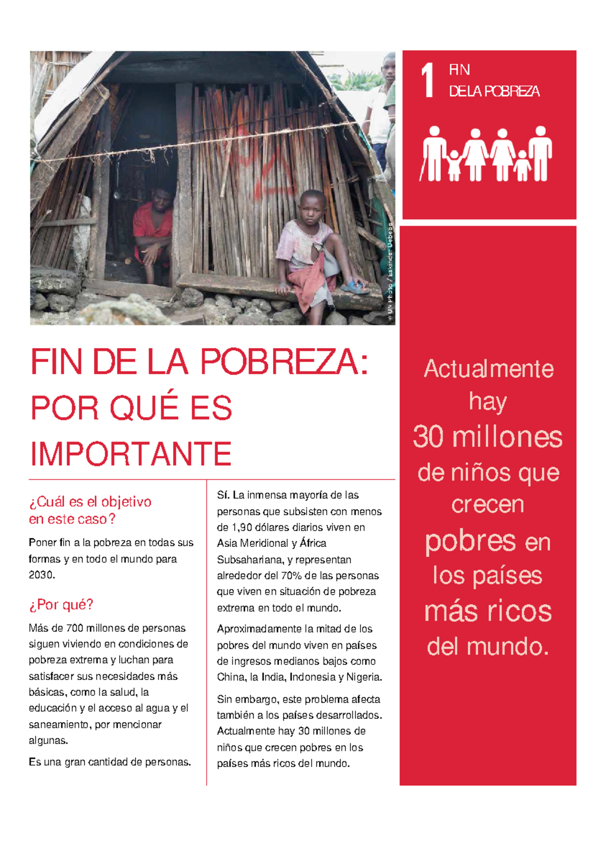ODS 1 Fin de la pobreza - ODS 1 - FIN DE LA POBREZA FIN DE LA POBREZA ...