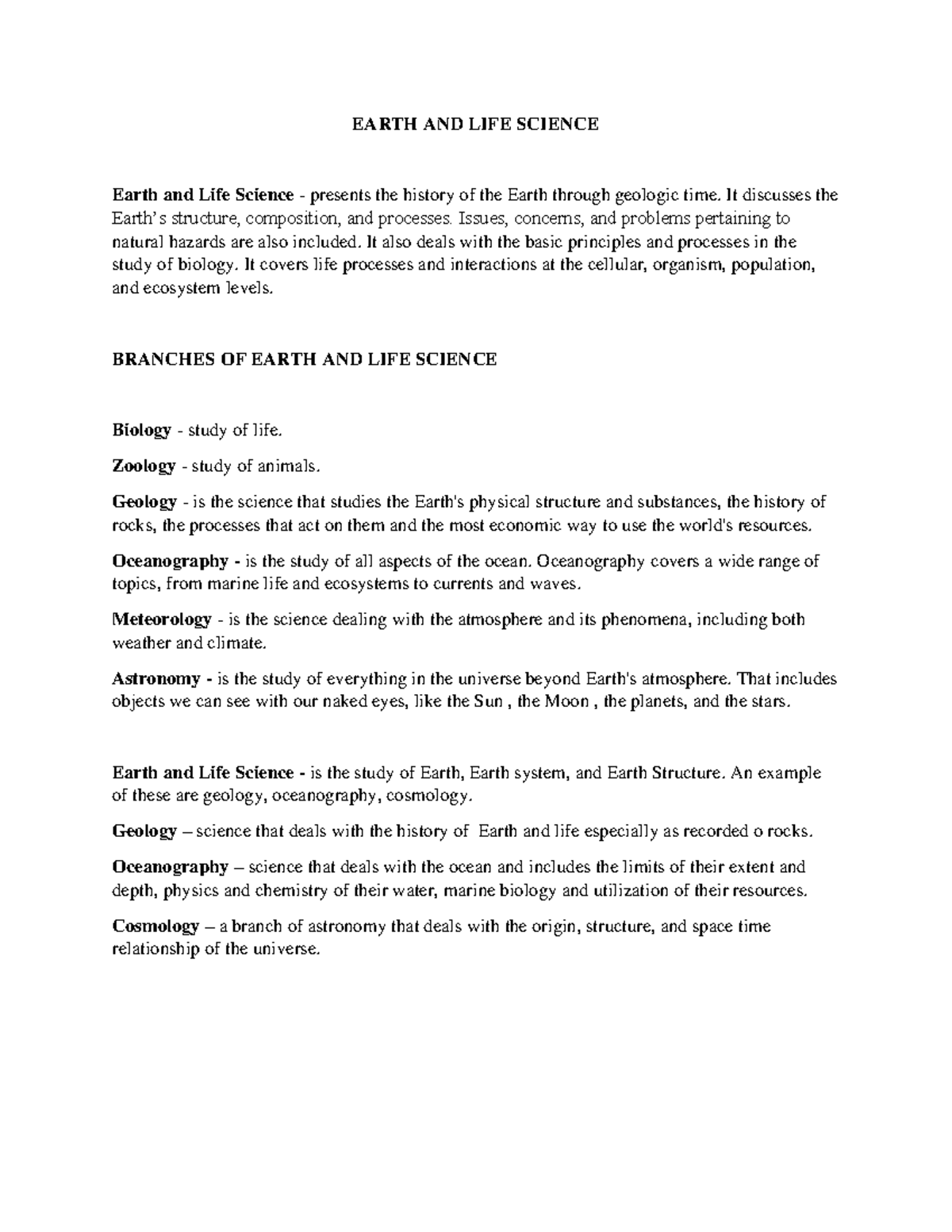 lecture-1-earth-and-life-science-earth-and-life-science-earth-and