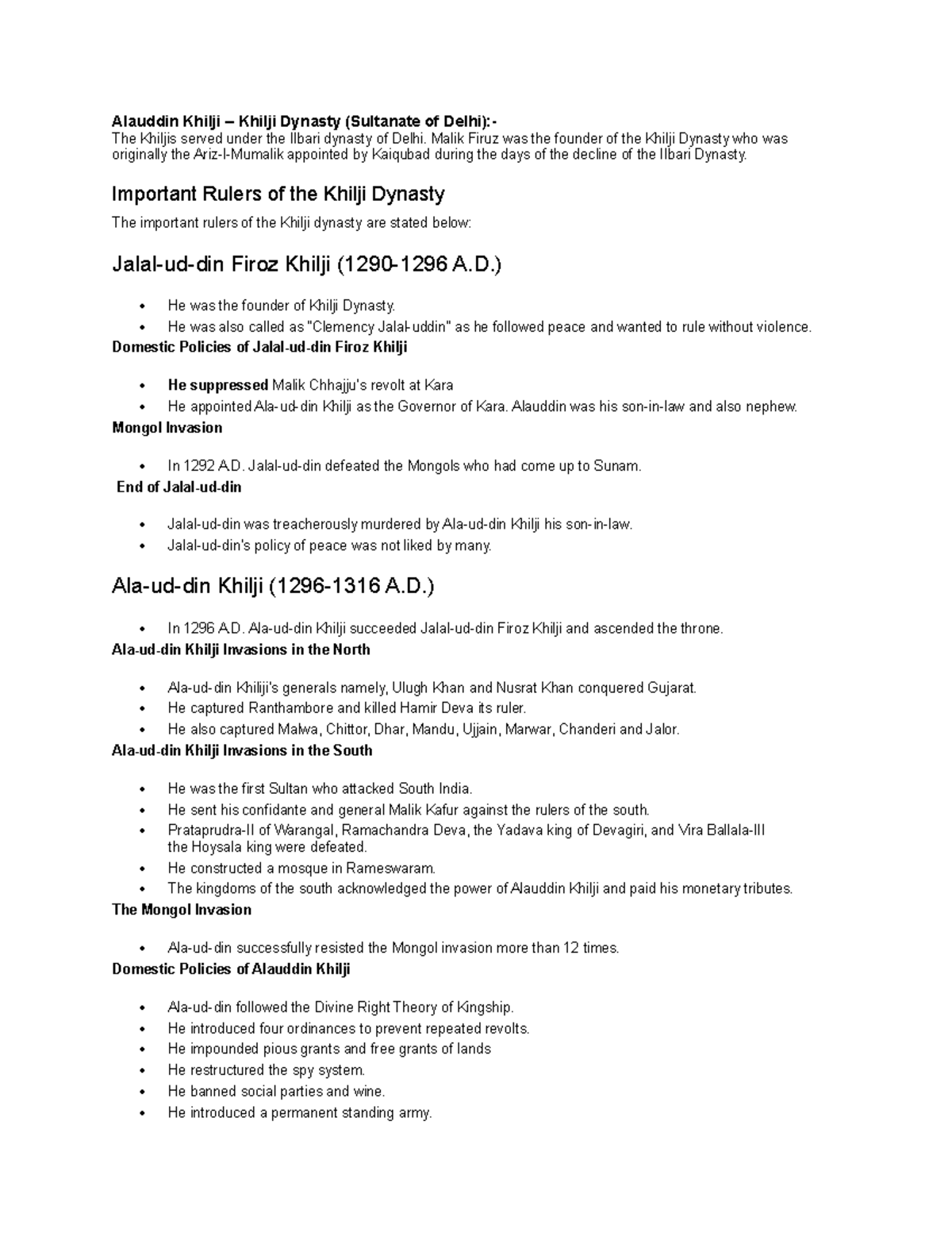 Class 2 - Lecture notes 2 - History of Medieval India - Studocu