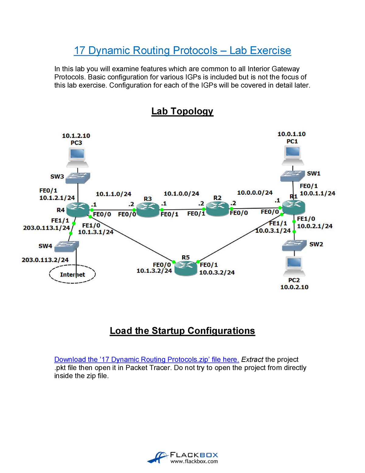 Lab 4 Dynamics Routing - 17 Dynamic Routing Protocols – Lab Exercise In ...