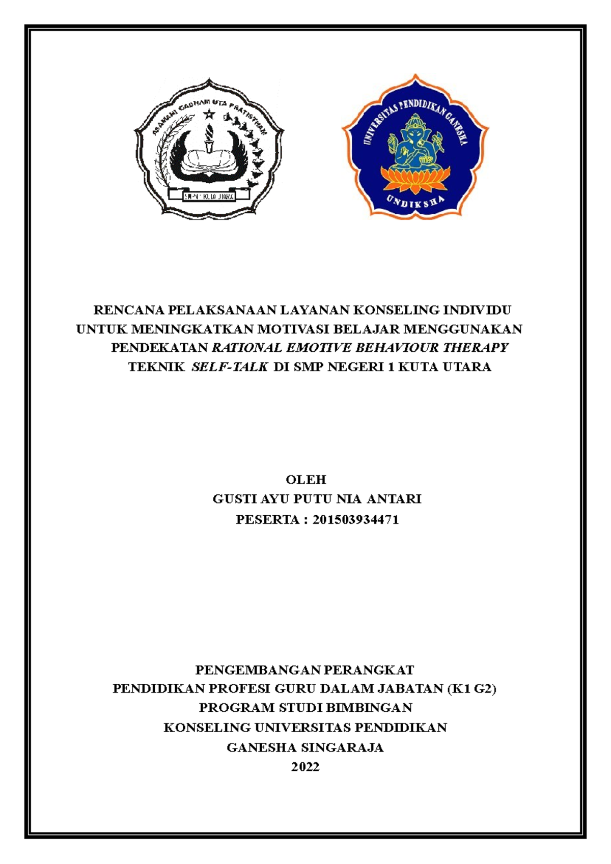 0.2.rpl-konseling Individu Motivasi Belajar - RENCANA PELAKSANAAN ...