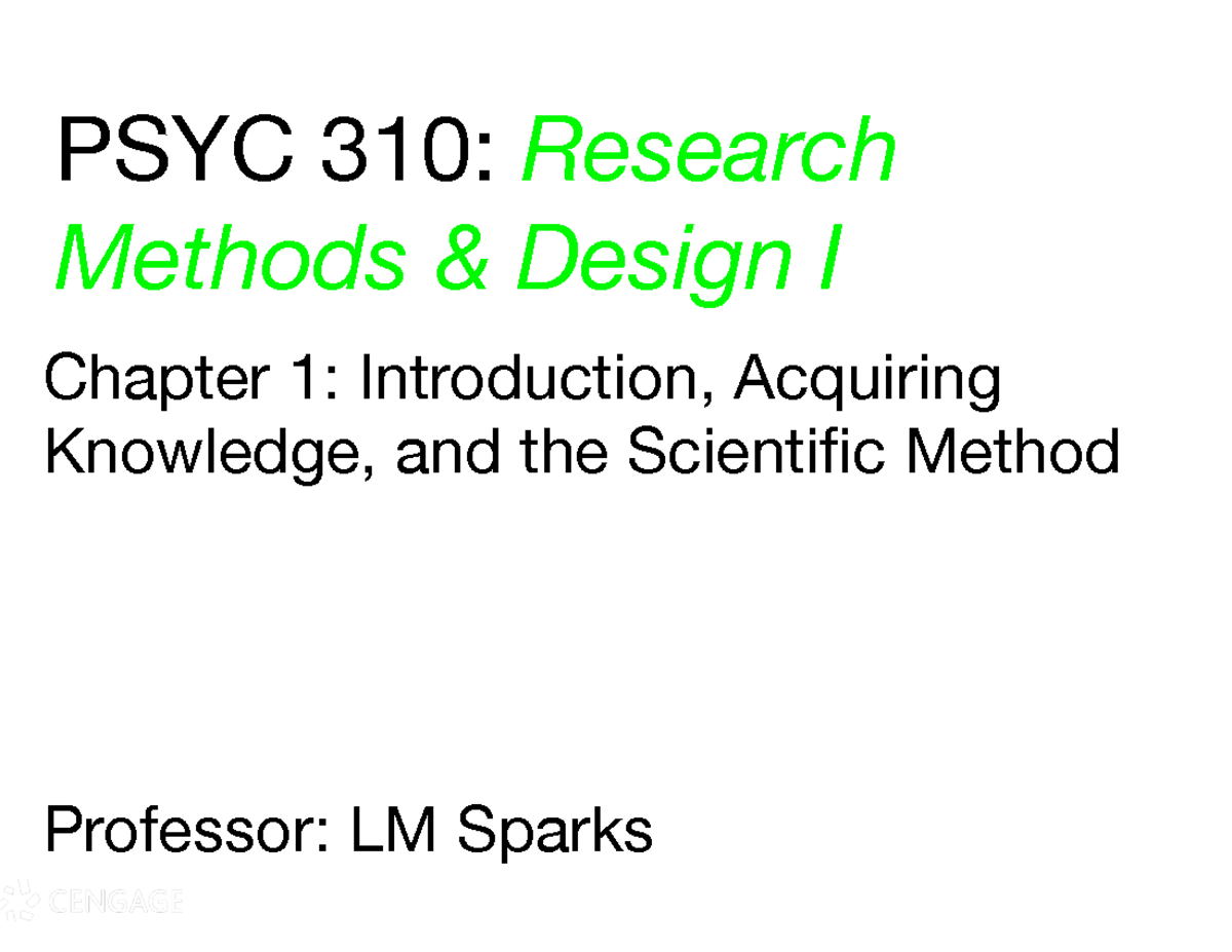Chapter 1 - Lecture notes 2 - Chapter 1: Introduction, Acquiring ...
