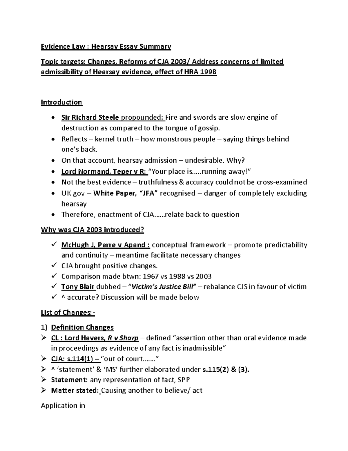 Hearsay analysis image