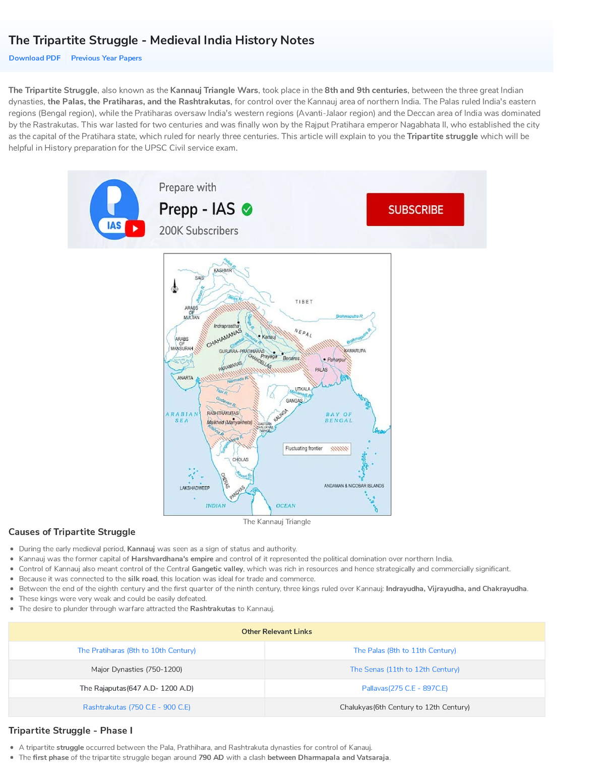 Tripartite Struggle - The Palas Ruled India's Eastern Regions (Bengal ...