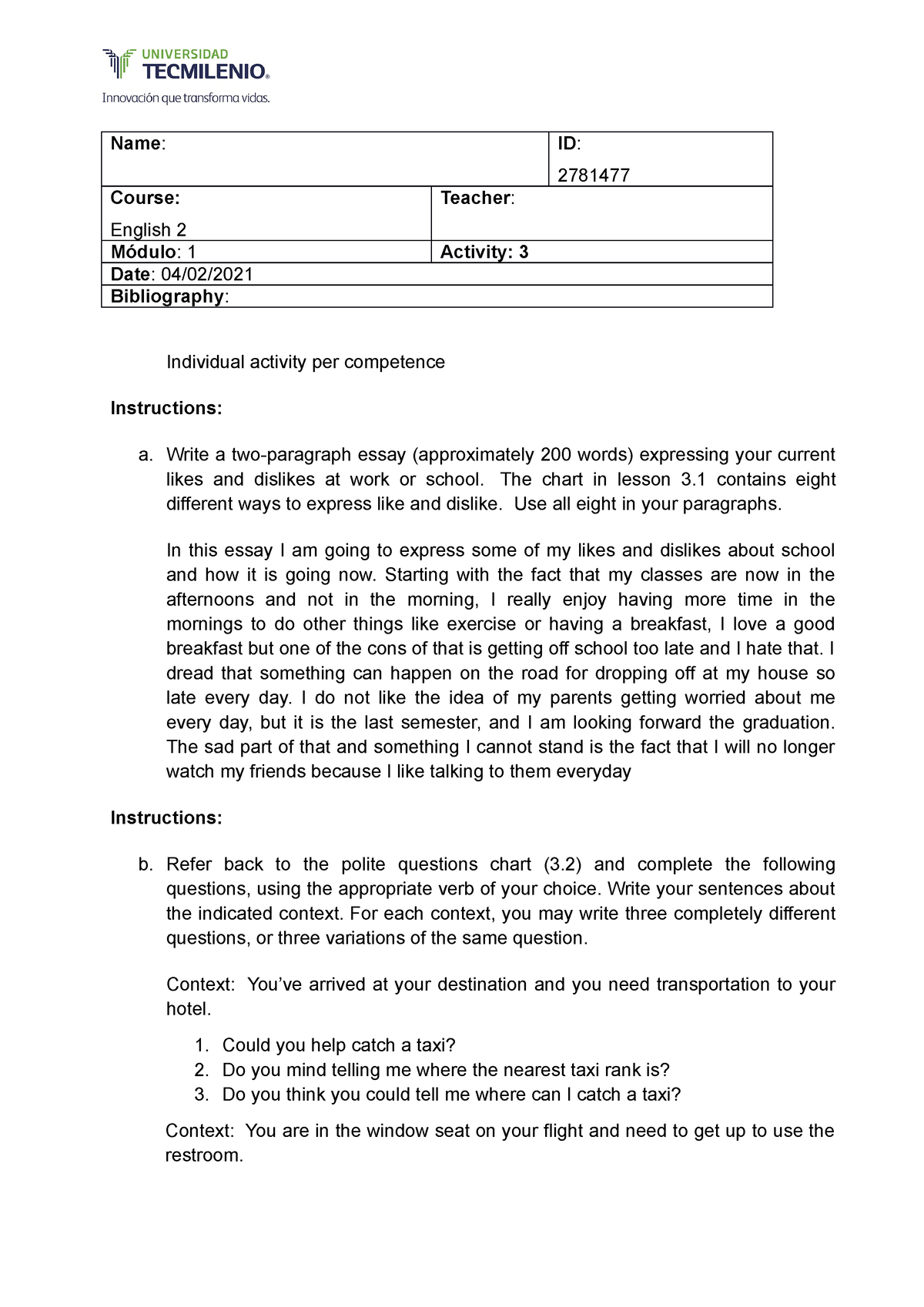 how to write a comparison and contrast essay