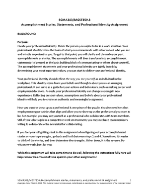 SGMA 395 Team Contract - Team Contract: SGMA CASE BRIEF Every group ...