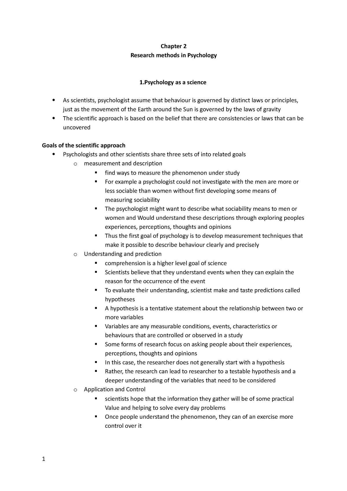 SLK CH2 - chapter 2 summaries - Chapter 2 Research methods in ...