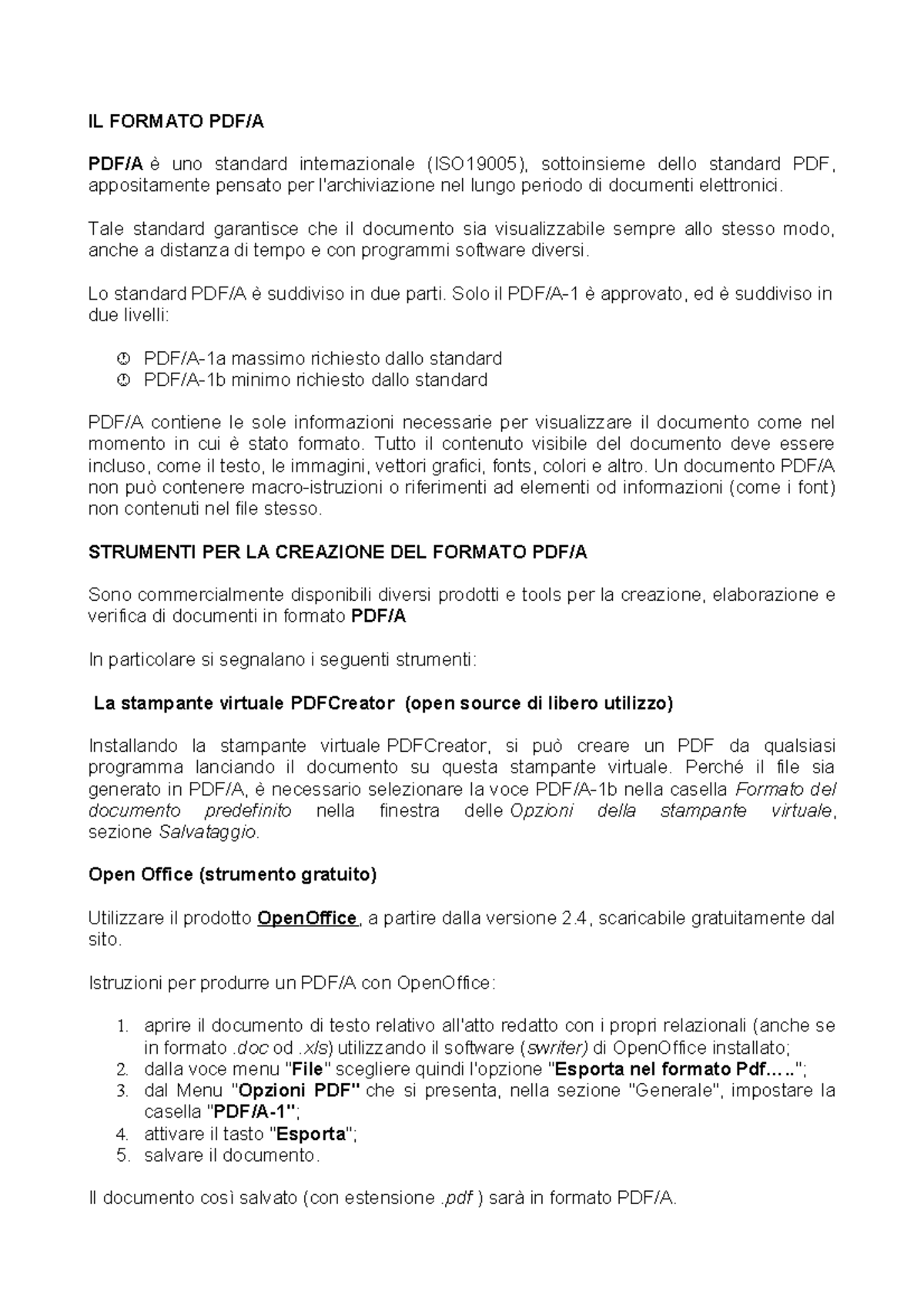 4-PDF-A - Fdffd css - IL FORMATO PDF/A PDF/A è uno standard ...