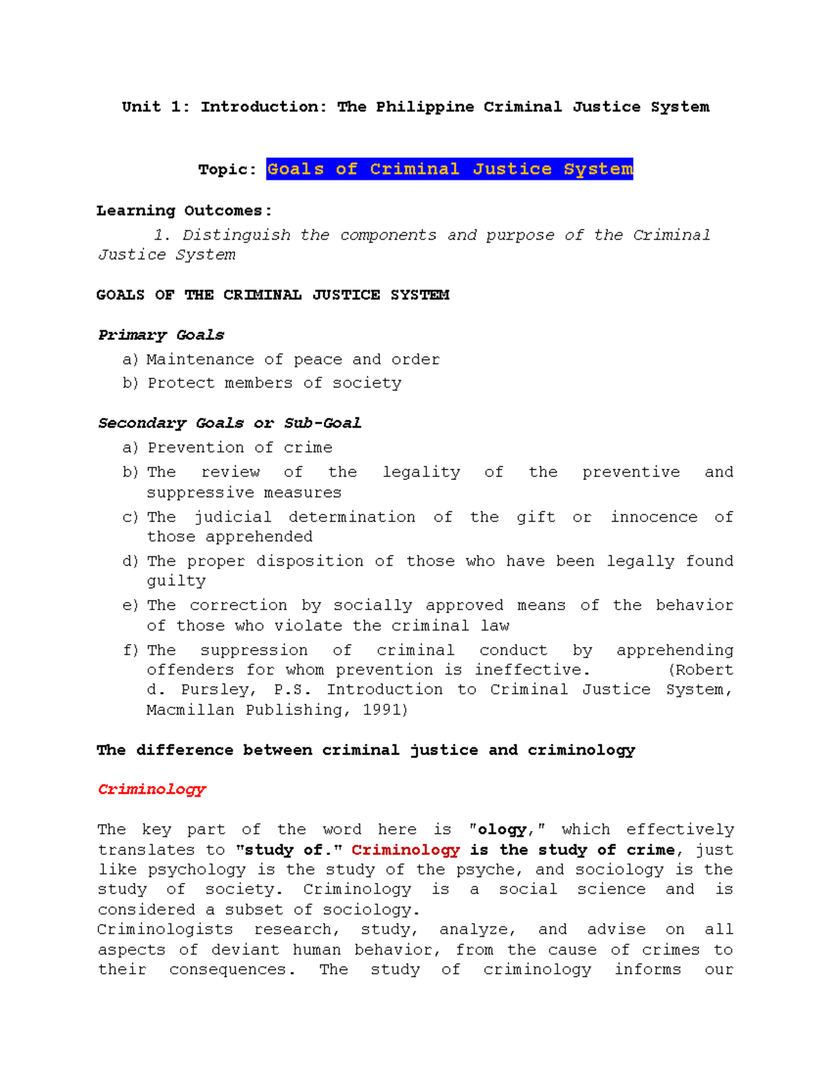 goals-of-criminal-justice-system-unit-1-introduction-the-philippine