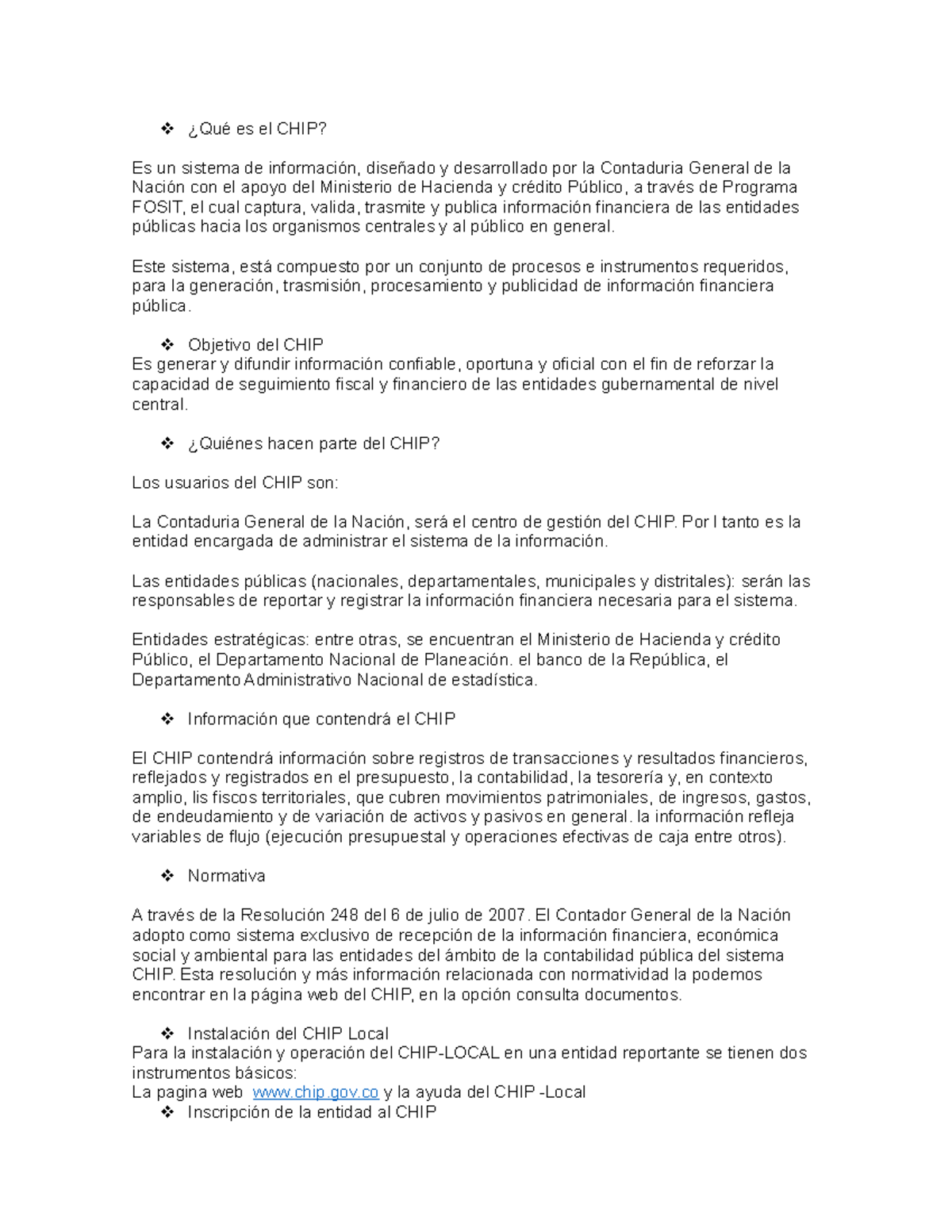 Qué es el CHIP CHiP ¿Qué es el CHIP? Es un sistema de información