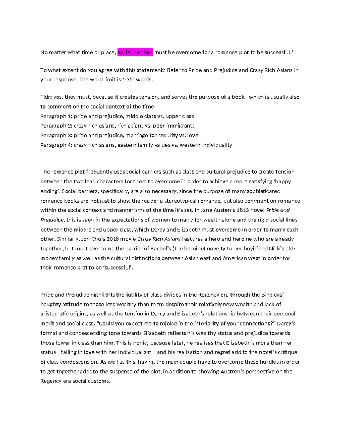 y11 practice essay cra p+p submission - No matter what time or place ...