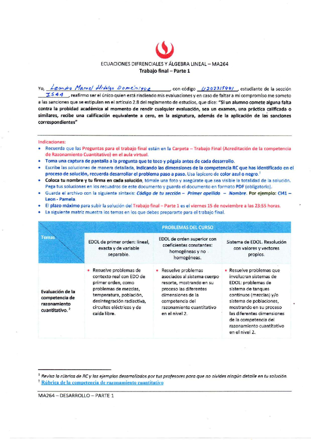 IS44+-+Hidalgo+-+Leandro - ECUACIONES DIFRENCIALES Y ÁLGEBRA LINEAL ...