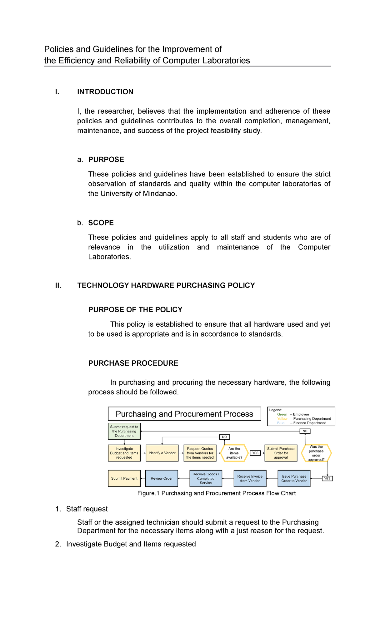 Policies and Guidelines for the Improvement of the Efficiency and ...