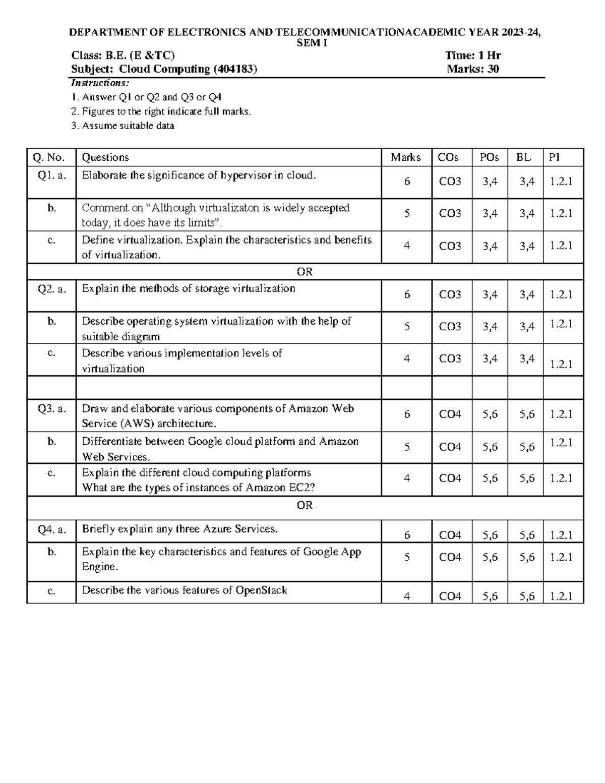 Unit Test-IICC - Important questions - DEPARTMENT OF ELECTRONICS AND ...